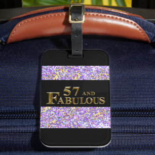 Étiquette À Bagage 57e anniversaire 