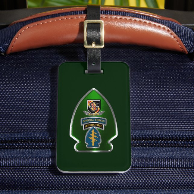 Étiquette À Bagage 5e Groupe des forces spéciales (aéroporté) (Insitu Rectoal 2)