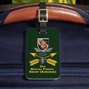 Étiquette À Bagage 5e Groupe des Forces Spéciales (Airborne)