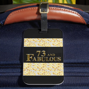 Étiquette À Bagage 73e anniversaire 