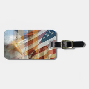 Étiquette À Bagage 911 tours de drapeau d'aigle