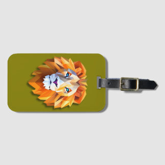 Étiquette À Bagage A GEOMETRIC LION Luggage Tag