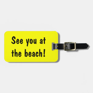 Étiquette À Bagage A la plage sac bagage et valise