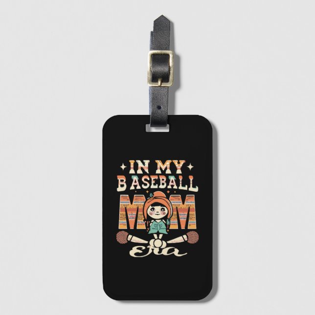 Étiquette À Bagage À l'ère de ma mère de baseball (Devant Vertical)