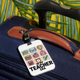 Étiquette À Bagage À l'ère de mon professeur, vie d'enseignant en mat