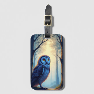 Étiquette À Bagage A Majestic Owl perched gracefully
