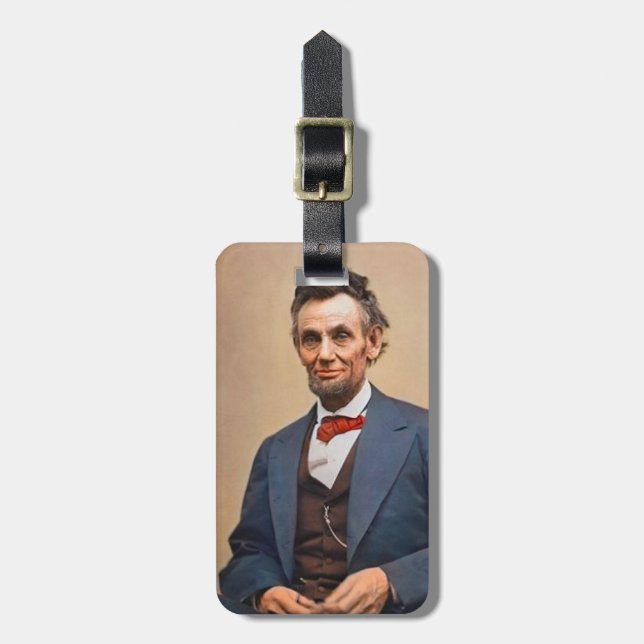 Étiquette À Bagage Abraham Lincolon (Devant Vertical)