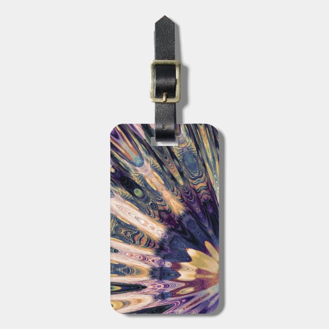 Étiquette À Bagage Abrégé sur Boho (Devant Vertical)