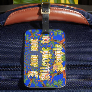 Étiquette À Bagage Acacia Alchemy : Je ne suis pas allergique à l'art