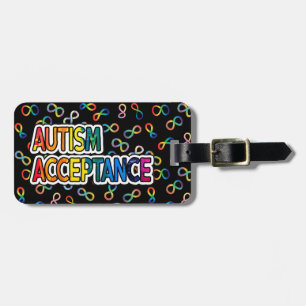 Étiquette À Bagage Acceptation autistique Ajouter un signet d'infor