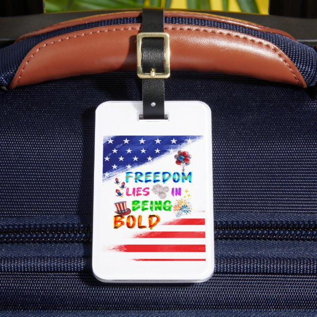 Étiquette À Bagage Accessoires de liberté réside dans le fait d'être  (Insitu Rectoal 2)