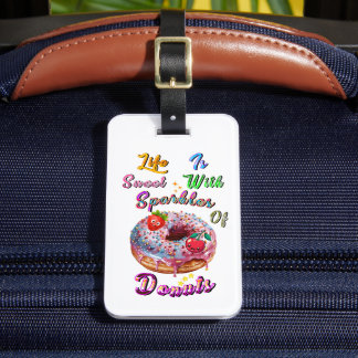 Étiquette À Bagage Accessoires De Vie Sont Douce Avec Des Étincelles