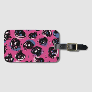 Étiquette À Bagage Accessoires de voyage en émo rose scull
