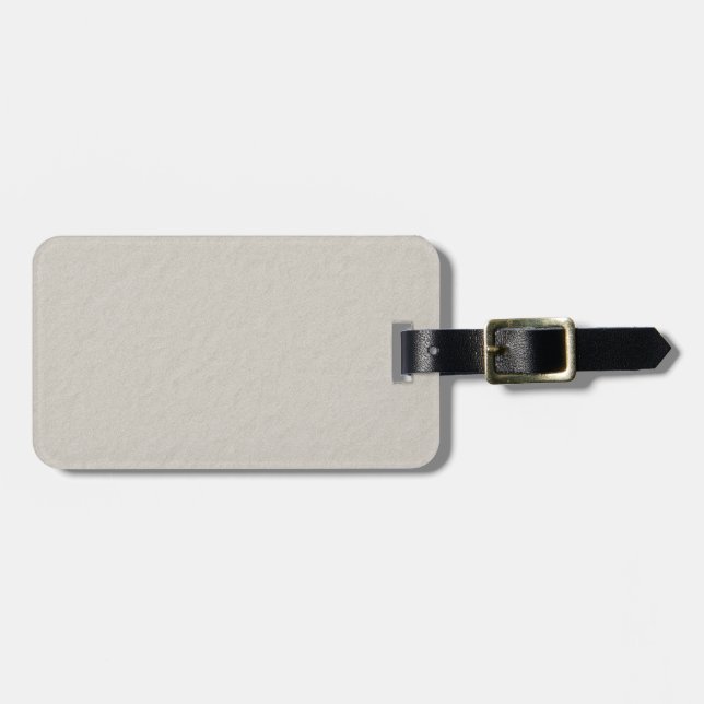 Étiquette À Bagage Accessoires en papier texturé beige que vous pouve (Devant horizontal)