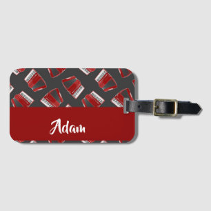 Étiquette À Bagage Accordéon marron gris