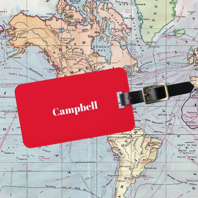 Étiquette À Bagage Acrylique acrylique acrylique sur mesure rouge aff (Créateur téléchargé)