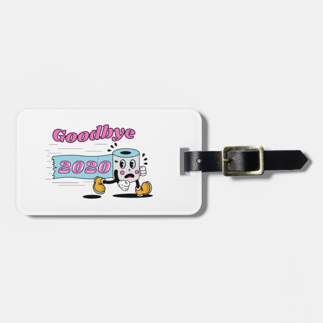 Étiquette À Bagage Adieu 2020 - C’est enfin terminé (Devant horizontal)