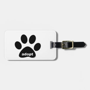 Étiquette À Bagage Adoptez