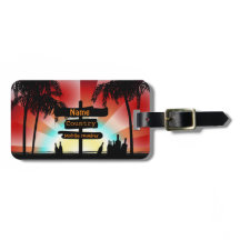 Adresse label - Summer Style Beach - Palmboom
