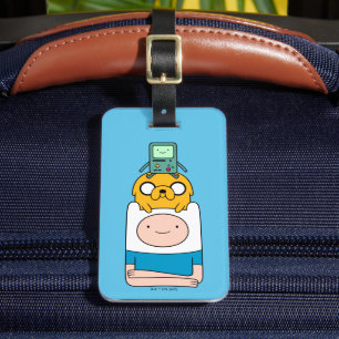 Étiquette À Bagage Adventure Time   BMO, Jake et Finn