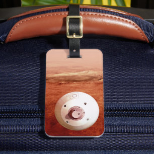 Étiquette À Bagage Aérocoque Avec Perpersévérance Rover Descente Vers