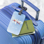 Étiquette À Bagage Aéronef Sweet Watercolor<br><div class="desc">Un bagage élégant et attrayant peut faire toute la différence en voyageant. Même un petit accessoire comme une étiquette de bagage peut ajouter une poussée supplémentaire de l'esprit personnel à une expérience de voyage banale, souvent difficile. Une étiquette de bagage avec un design vraiment unique peut devenir un début de...</div>