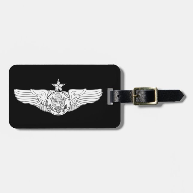 Étiquette À Bagage Aéronefs de l'USAF Ailes recrutées (Devant horizontal)