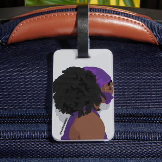 Étiquette À Bagage Aesthetic black woman natural hair