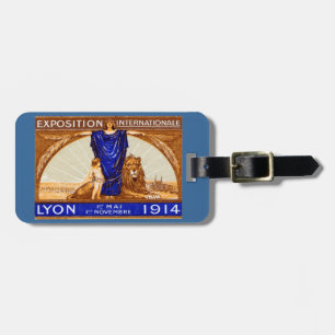Étiquette À Bagage Affiche de l'Exposition Internationale de Lyon 191