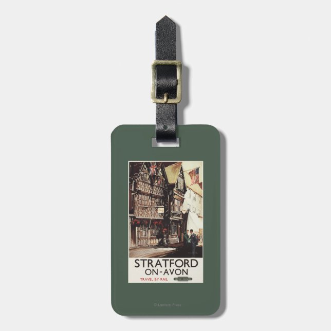 Étiquette À Bagage Affiche de rail de Chambre d'auberge et de Harvard (Devant Vertical)