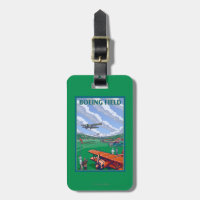 Affiche de Vintage voyage de champ de Boeing