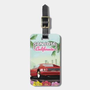 Étiquette À Bagage Affiche de voyage à San Jose, Californie