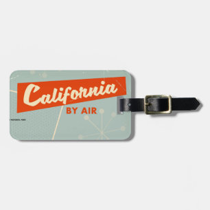 Étiquette À Bagage Affiche de voyage de style californien des années 