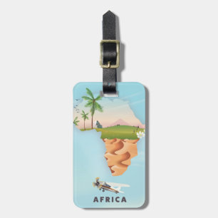 Étiquette À Bagage Affiche de voyage en Afrique