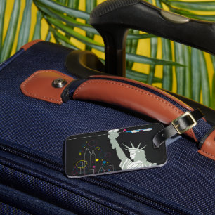 Étiquette À Bagage Affiche De Voyage Pour Vol Northwest Airlines