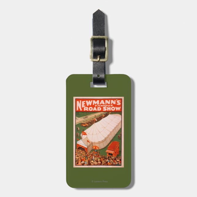 Étiquette À Bagage Affiche magique célèbre d'exposition de tente de (Devant Vertical)