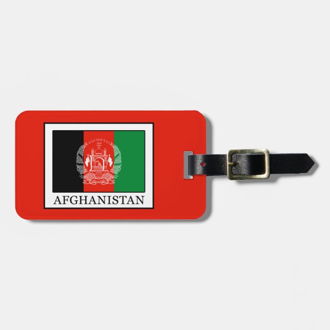 Étiquette À Bagage Afghanistan (Devant horizontal)
