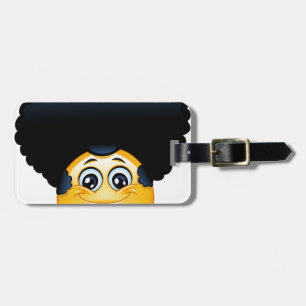 Étiquette À Bagage afro émoji