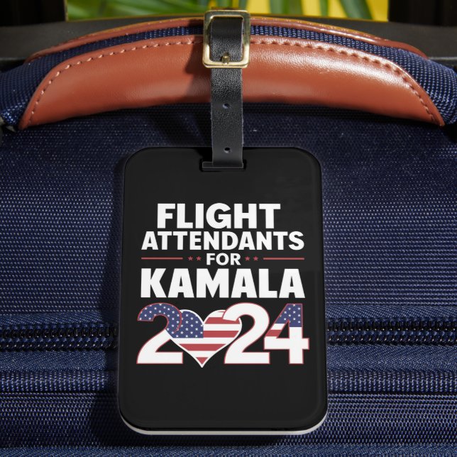 Étiquette À Bagage Agents De Vol Pour Les Élections De Kamala Harris  (Insitu Rectoal 2)