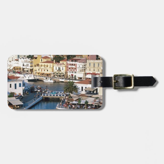 Étiquette À Bagage Agios Nikolaos Crète, Grèce (Devant horizontal)
