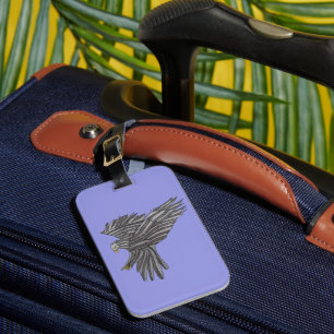 Étiquette À Bagage Aigle Bleu