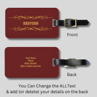 Ajouter le nom Maroon Dark Red avec Jaune Gold