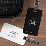 Étiquette À Bagage Ajouter un logo Moderne Entreprise Entreprise Coul<br><div class="desc">Ajoutez le logo Entreprise moderne Couleurs personnalisées étiquette qui est parfaite pour vous et vos employés lorsque vous voyagez pour le travail. La couleur Arrière - plan sur l'avant et l'arrière est modifiable, cliquez sur "Modifier" pour modifier la couleur Personnalisez-la en remplaçant le texte de l'espace réservé et l'image de...</div>