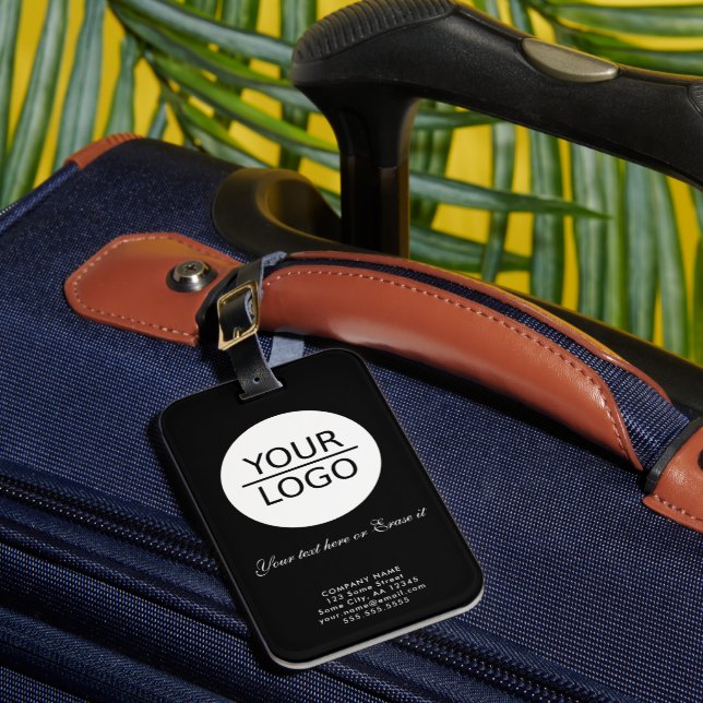 Étiquette À Bagage Ajouter votre logo Custom Text Promotion de sociét (Insitu Rectoal 1)