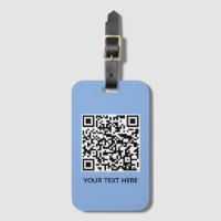 Ajouter votre propre code QR Texte Scan Minimal Bl