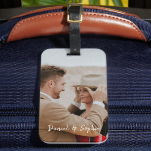 Étiquette À Bagage Ajoutez Votre Propre Nom Personnalisé Photo Cadeau