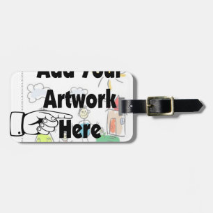 Étiquette À Bagage Ajoutez votre propre oeuvre d'art ou l'oeuvre d'en