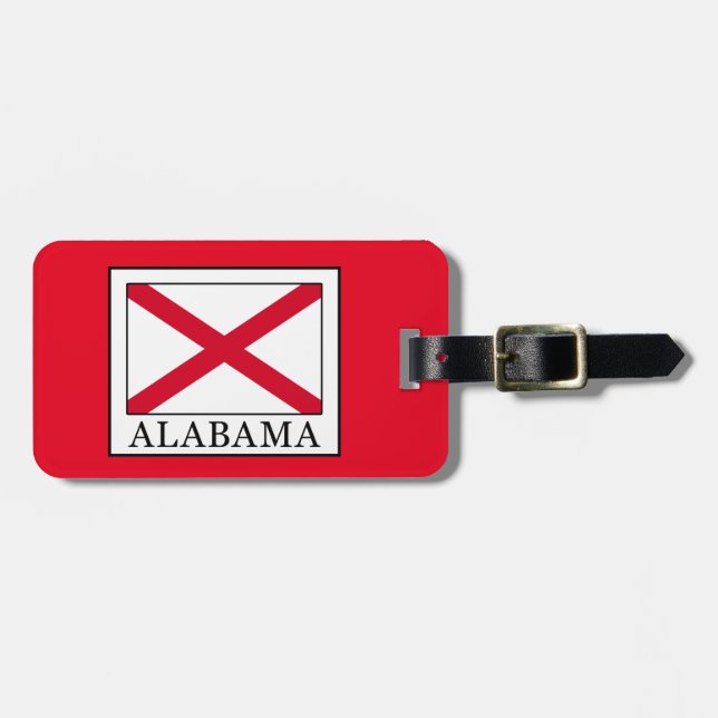 Étiquette À Bagage Alabama (Devant horizontal)