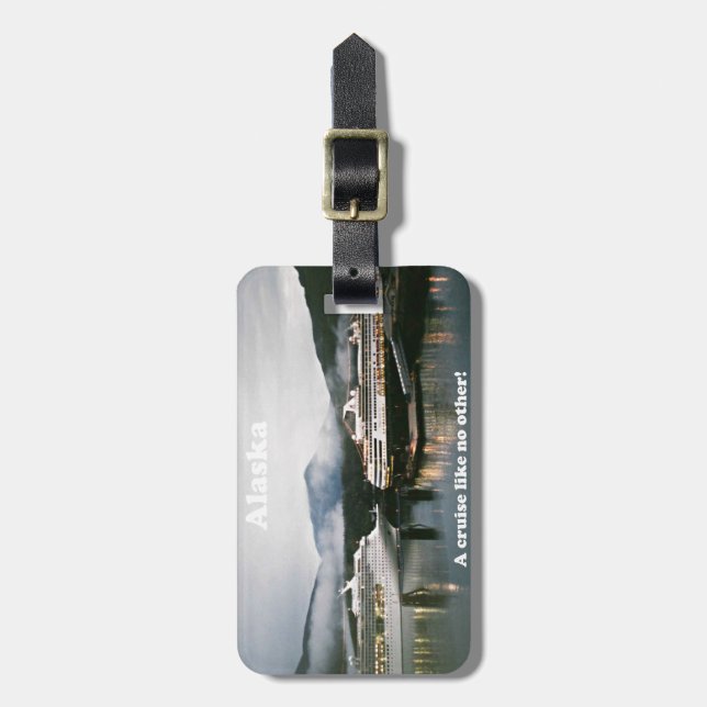 Étiquette À Bagage Alaska, une croisière comme nul autre ! (Devant Vertical)