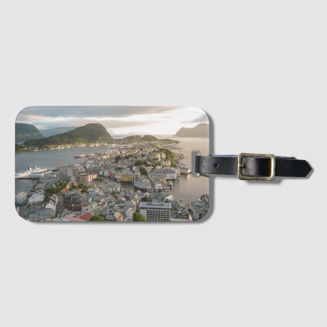Étiquette À Bagage Alesund Norvège (Devant Horizontal)